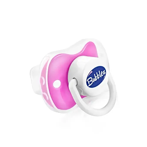 Soother Pacifier for 3 Months from Bubbles, Pink