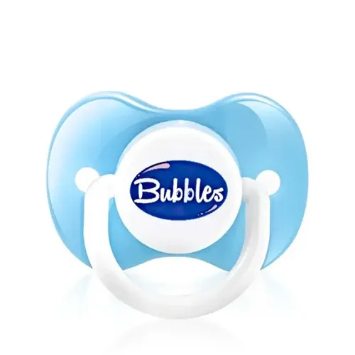 Soother Pacifier for 6 Months from Bubbles Light Blue